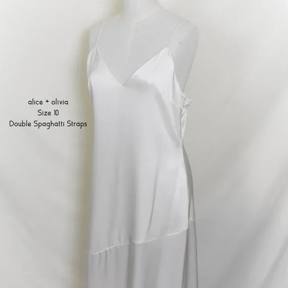 alice and olivia ivory dress Alice + Olivia Victoria Ivory Peplum Bodycone Stylish Dress. NWT Sz.8 $296